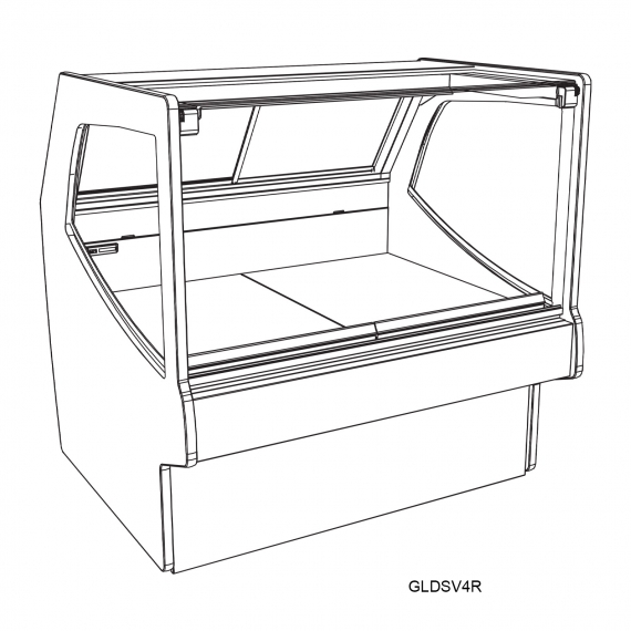 Structural Concepts GLDSV12R Refrigerated Deli Display Case