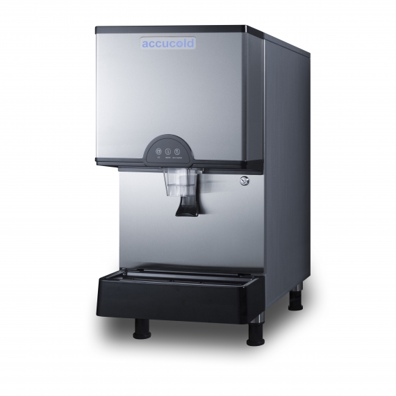 Accucold AIWD282FLTR Nugget-Style Countertop Ice & Water Dispenser, 282 lbs/Day