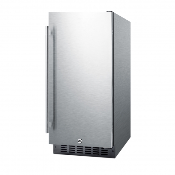 Summit ALR15BCSS One Section Solid Door Undercounter Refrigerator, ADA compliant