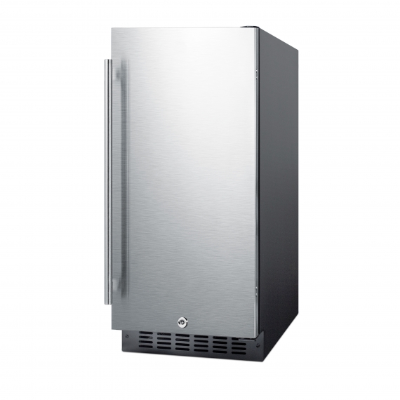 Summit ALR15BSS One Section Solid Door Undercounter Refrigerator, ADA compliant