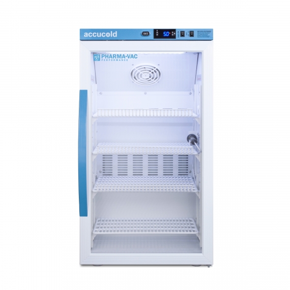 Accucold ARG3PV Pharma-Vac Series Medical Refrigerator, +2°C to +8°C, 3 cu. ft.