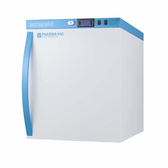 Accucold ARS1PV Pharma-Vac Series Medical Refrigerator, +2°C to +8°C, 1 cu. ft.