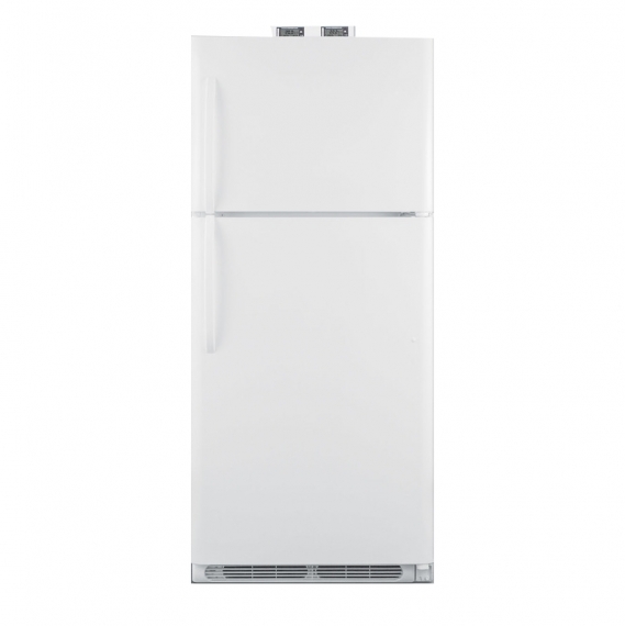 Summit BKRF21W Two Solid Door Break Room Refrigerator-Freezer, 21 cu. ft.