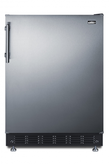 Summit FF6BK2SSRS Counter Height Reach-In Refrigerator, Stainless Steel Door, 5.5 cu. ft.