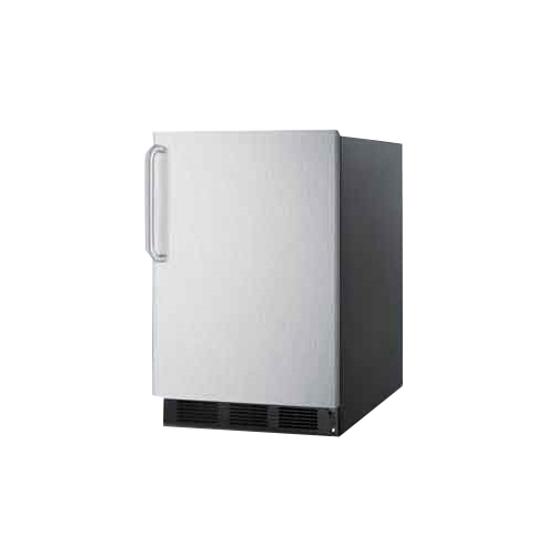 Accucold FF6BKBI7SSTBADA One Section Solid Door Undercounter Refrigerator