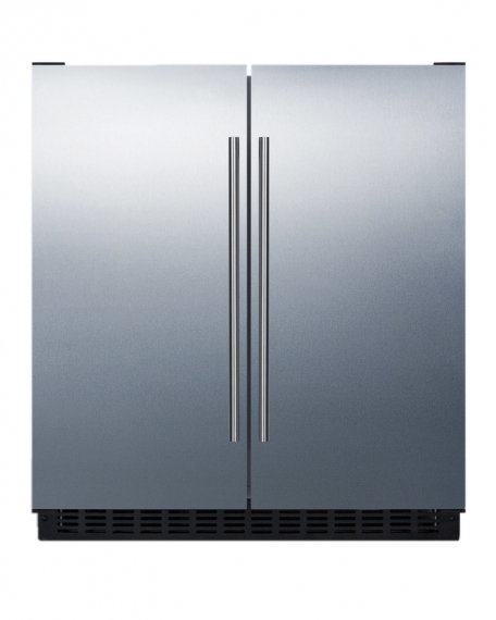 Summit FFRF3075WSS Two Section Undercounter Refrigerator Freezer, 5.4 cu. ft.