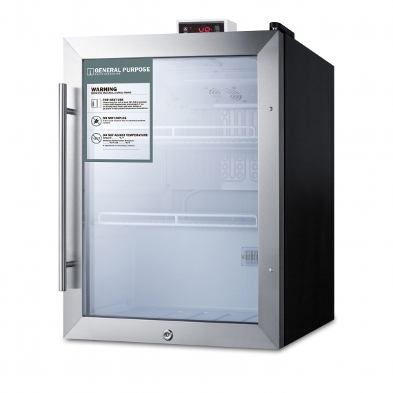 Accucold SCR314LDTGP Glass Door Medical Refrigerator, 2.1 cu. ft.