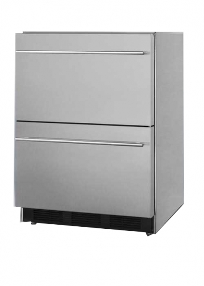 Summit SP6DBS2D7 One Section Drawer Type Refrigerator, 2 Drawers