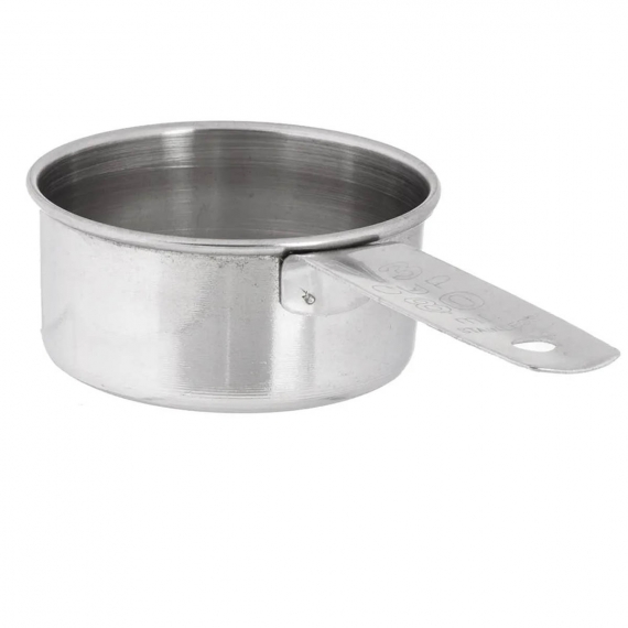 TableCraft 724B 1/3 Cup Stainless Steel Measuring Cup, Dishwasher Safe