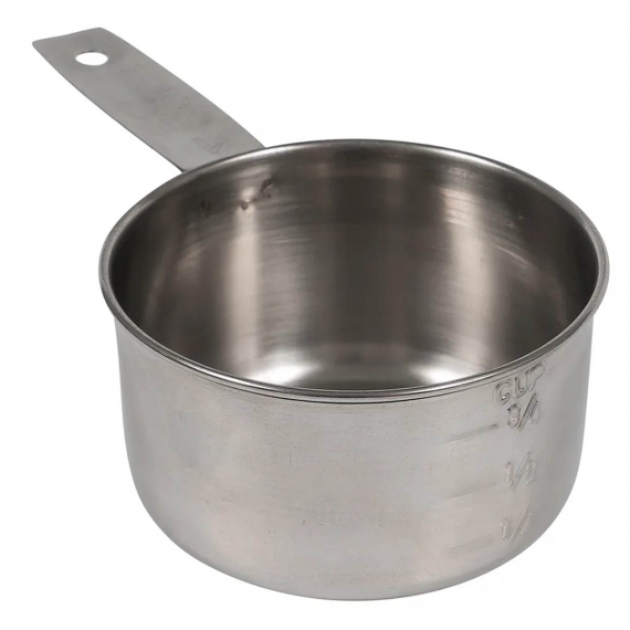 TableCraft 724D 1 Cup Stainless Steel Measuring Cup,Dishwasher Safe
