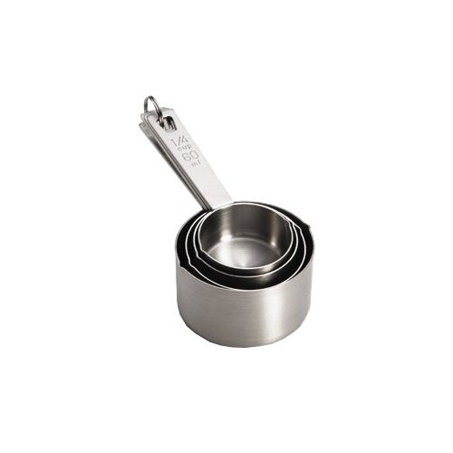 TableCraft Products 725 Heavy Weight Stainless Steel Measuring Cups