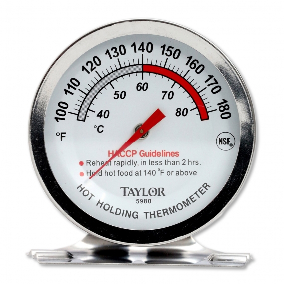 FMP 138-1074 Dishwasher Thermometer, 2 dial, 3 flange
