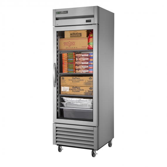 True TS-23FG-FLX-HC~FGD01 Refrigerator/Freezer Convertible w/ 1-Section, Glass Door, 3 Shelves