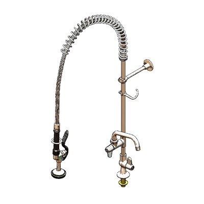 T&S Brass 5PR-1S06 with Add On Faucet Pre-Rinse Faucet Assembly