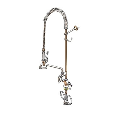 T&S Brass B-0113-ADF06-B with Add On Faucet Pre-Rinse Faucet Assembly