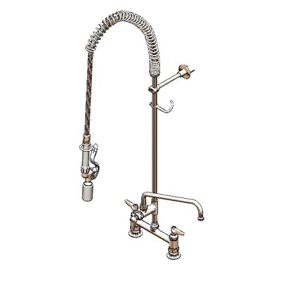 T&S Brass B-0123-12-CR-BC Pre-Rinse Faucet Assembly