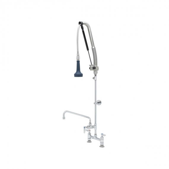 T&S Brass B-0123-12CRB8TP with Add On Faucet Pre-Rinse Faucet Assembly