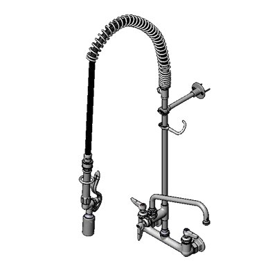T&S Brass B-0133-10CRBJST with Add On Faucet Pre-Rinse Faucet Assembly