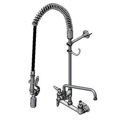 T&S Brass B-0133-12CRBCF1 with Add On Faucet Pre-Rinse Faucet Assembly