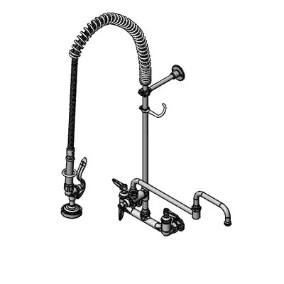 T&S Brass B-0133-18DJ-CRB with Add On Faucet Pre-Rinse Faucet Assembly