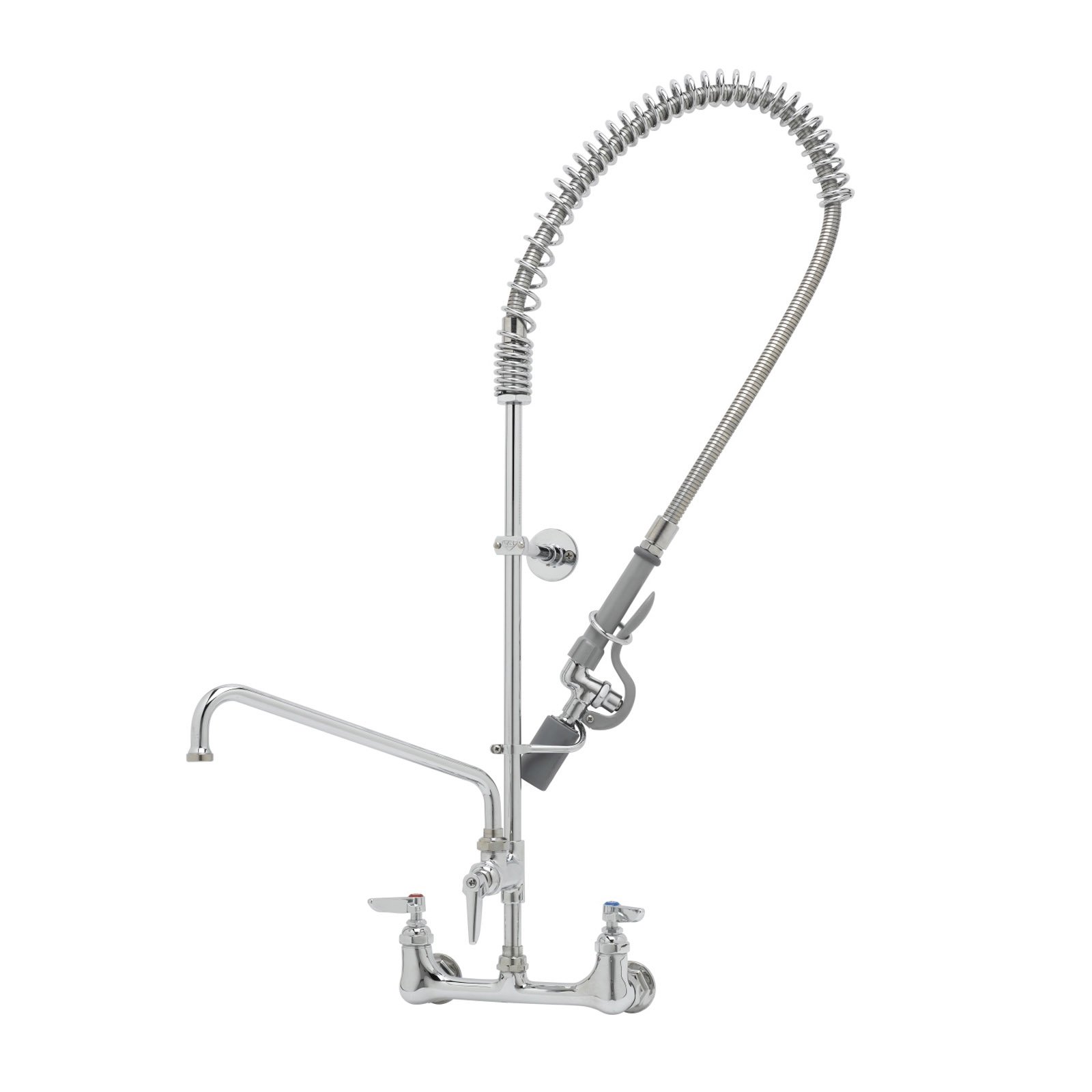 T&S Brass B-0133-ADF08-BC with Add On Faucet Pre-Rinse Faucet Assembly