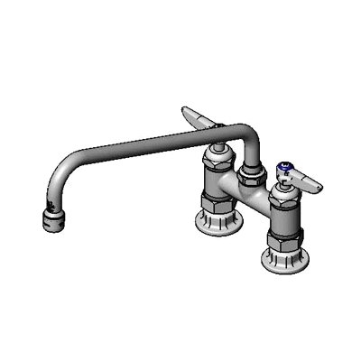 T&S Brass B-0225-CR-K-F10 Deck Mount Faucet