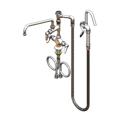 T&S Brass B-0602 with Spray Hose Faucet