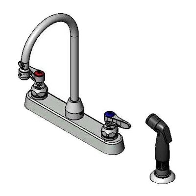 T&S Brass B-1172-07-133X with Spray Hose Faucet