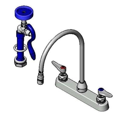 T&S Brass B-1172-96-135X with Spray Hose Faucet