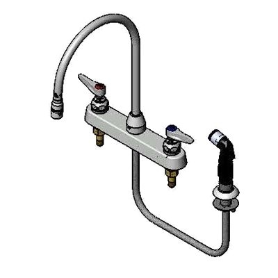 T&S Brass B-1174 with Spray Hose Faucet