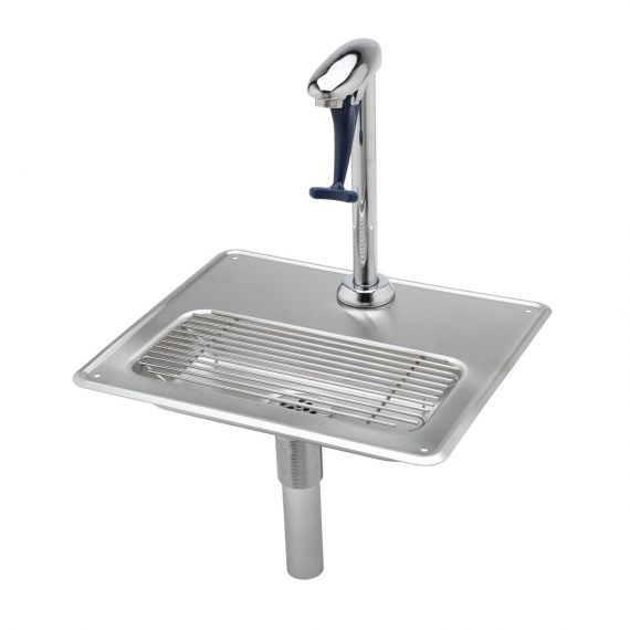 T&S Brass B-1230-12 Glass Filler Station with Drain Pan