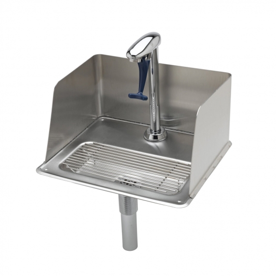 T&S Brass B-1235 Glass Filler Station with Drain Pan