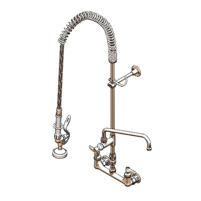 T&S Brass B-2278-01 with Add On Faucet Pre-Rinse Faucet Assembly