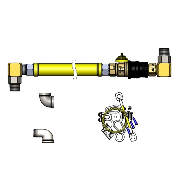 T&S Brass HG-4E-48GS-K Gas Connector Hose Kit / Assembly