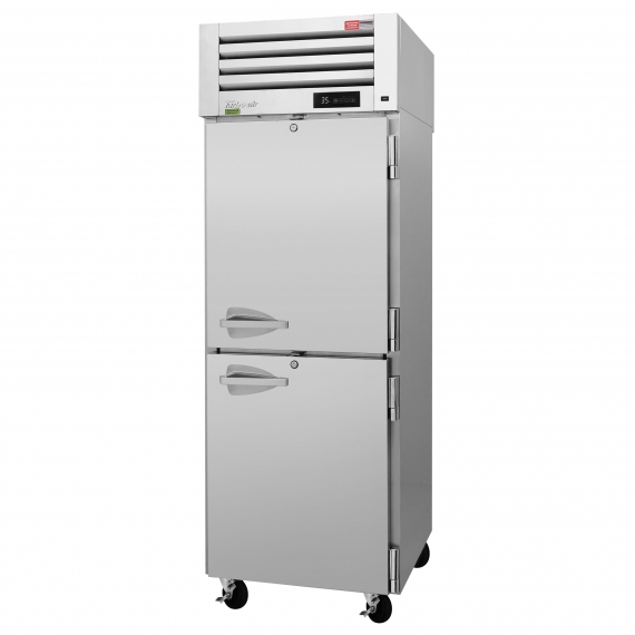 Turbo Air PRO-26-2R-PT-N(-L)(-LR)(-RL) One Section Pass-Thru Refrigerator w/ 4 Solid Half Doors, Top Mount, Stainless Steel, 27 cu. ft.