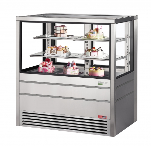 Turbo Air TCGBF-50S-N Freezer Display Case, Self-Contained Straight Glass  with 2 Shelves, (2) x 1 HP-Stainless Steel