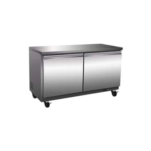 Serv-Ware UCR-48-HC Two Section Undercounter Reach-In Refrigerator, 12 cu. ft. capacity
