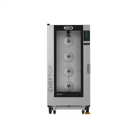 UNOX XAVL-2021-GPRS (GAS 110V) Hotel-Size Gas Combi Oven Floor Model, Glassdoor