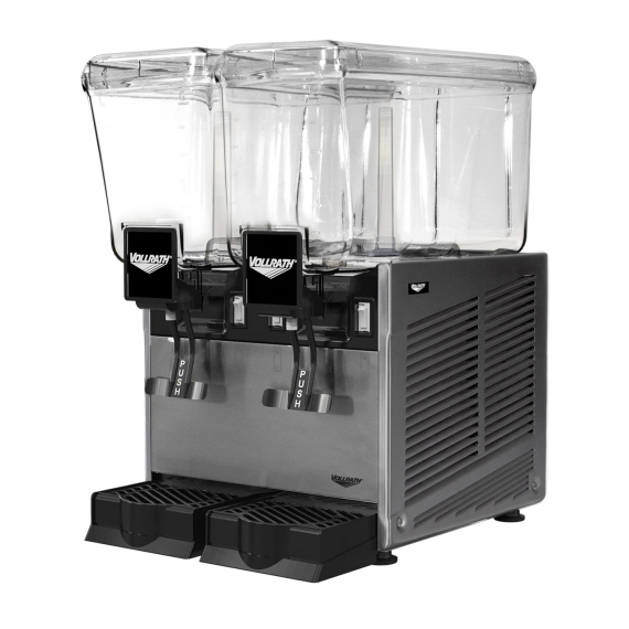 Vollrath VBBD2-37-F Pre-Mix Refrigerated Beverage Dispenser w/ Double 3.2 gal Bowls