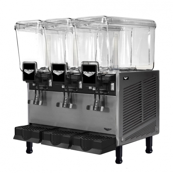 Vollrath VBBD3-37-F Pre-Mix Refrigerated Beverage Dispenser w/ Double 3.2 gal Bowls