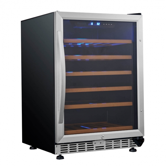 Eurodib USA USF54S 1 Glass Door Wine Refrigerator w/ Single Temperature One Section, 57 Bottle