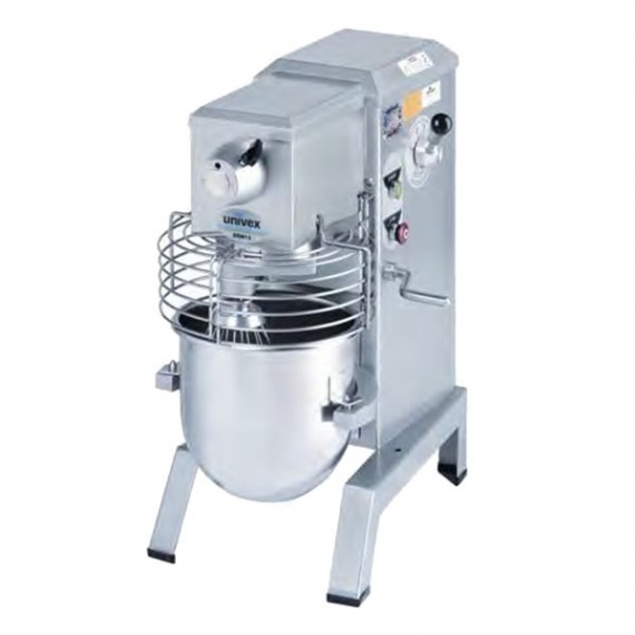 Univex SRM12 W/O Countertop 12-Qt Planetary Mixer with Guard, Variable Speed, 1/3 Hp
