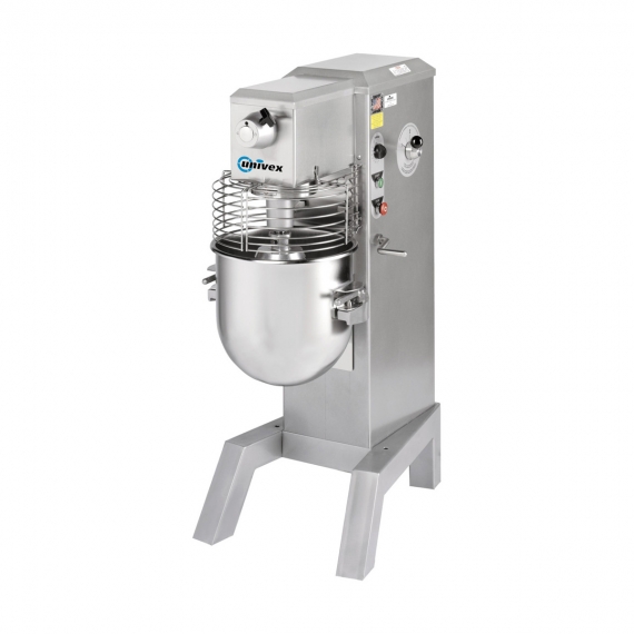 Univex SRM40+ Floor Model 40-Qt Planetary Mixer with Timer and Guard, #12 Hub, Variable Speed, 1 Hp