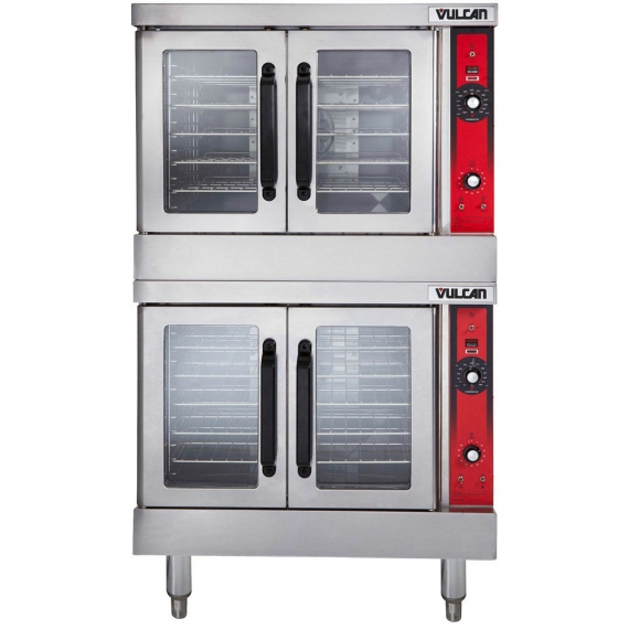 Vulcan VC55GD Double Deck Full Size Gas Convection Oven with Solid State Controls