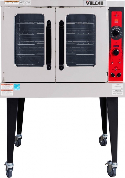 Vulcan VC5ED Single Deck Full Size Electric Convection Oven with Solid State Controls