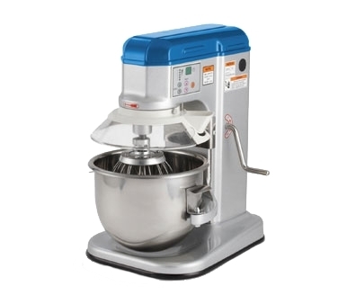 Vollrath 40755 Countertop 7-Qt Planetary Mixer with Timer and Guard, 5-Speed, 1/3 Hp