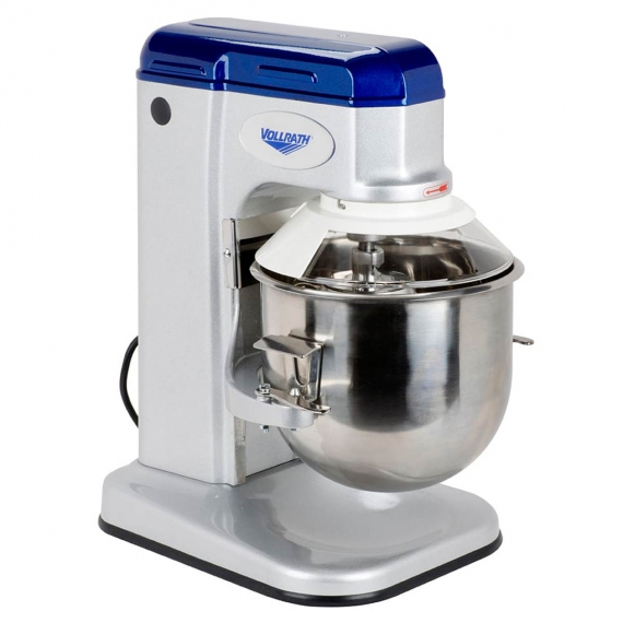 Vollrath 40756 Countertop 10-Qt Planetary Mixer with Timer and Guard, 5-Speed, 1/3 Hp