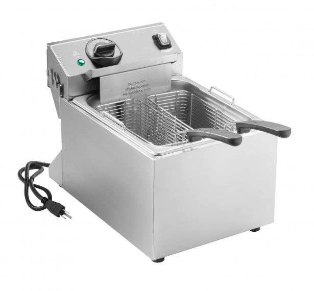 Vollrath CF2-1800-C Full Pot Countertop Electric Fryer w/ 10-Lb. Capacity, 2 Small Baskets