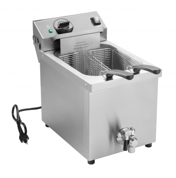 Vollrath CF4-3600-C Full Pot Countertop Electric Fryer w/ 30-Lb. Capacity, 2 Baskets, Night Cover