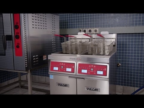 Vulcan 1tr65a 21 Floor Model Gas Fryer